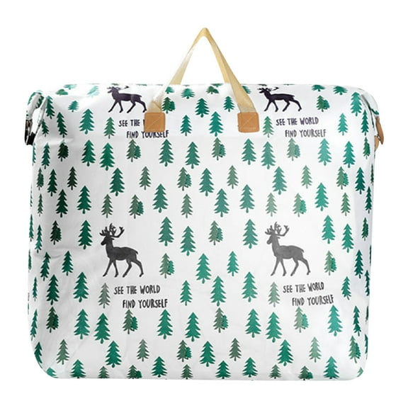 Large capacity Storage Bag With Handle Wardrobe Clothes Storage Bag Foldable Storage Bucket For Quilt Blanket Kids Toy Organizer Household Space-saving Essentials