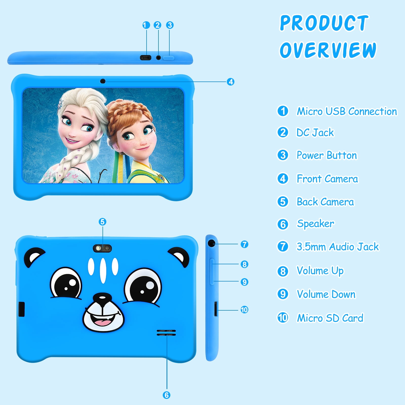 Buy Kids Tablet 7 Inch Android 11 Tablet for Kids, 2GB+32GB, Kid Mode