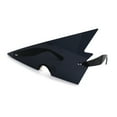thumbnail image 3 of 80s Funk Lighting Bolt Electric Triangle Shield Sunglasses Black, 3 of 4