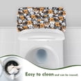 thumbnail image 4 of Renewold Cartoon Cat Dog Print Toilet Tank Lid Cover with Elastic Band, Dust Resistant Toilet Tank Cover, Fits Most Standard Toilets Tanks, Machine-Washable, 4 of 6