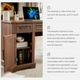 thumbnail image 5 of T4TREAM Executive Desk with Drawers and Storage Cabinet, Brown, 5 of 8