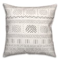 thumbnail image 2 of Creative Products Gray Mudcloth 18x18 Spun Poly Pillow, 2 of 3