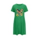 thumbnail image 4 of Camisón corto de talla grande para mujer, camisón de manga corta con estampado de pecho a la moda, camisón para mujer, 4 of 5