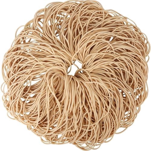 Tekola Rubber Bands 300Pcs 4.8inch Big Elastic rubber band Light brown rubber bands office supplies File Folders Litter Box (4 4/5" x 1/16")