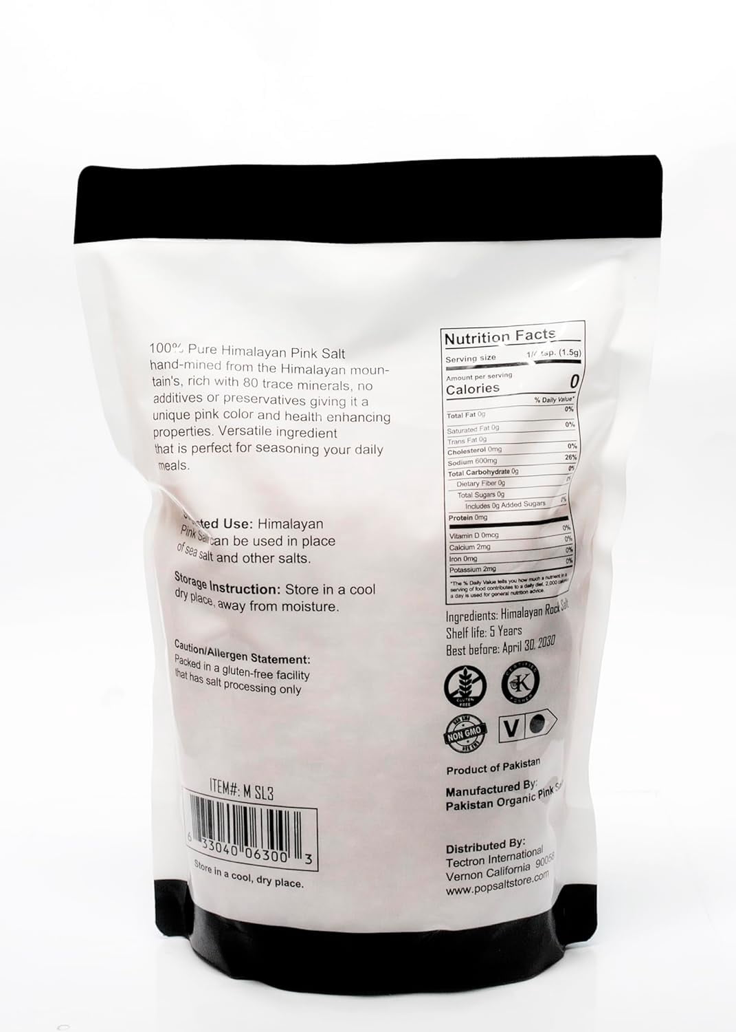 Himilayan Salt Pink-Coarse Grain 10.0 Pounds Kosher and Natural Certified