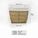 thumbnail image 2 of Wicker Bread Basket: Mini Woven Baskets with with Cotton Lines Decorative Storage Vegetable Fruits Bread Snack Storage Serving Organizer, 2 of 3