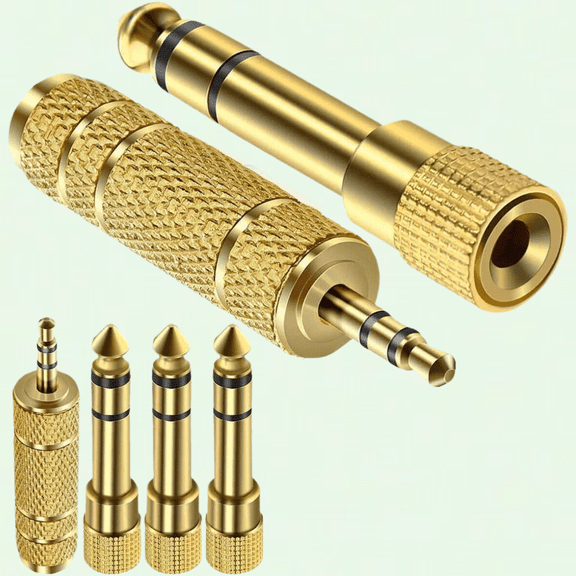 Audio Jack Headphone Adapter Stereo Aux Plug, 1/4 inch to 3.5mm Converter