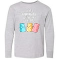 thumbnail image 3 of Inktastic Easter Hangin' with My Peeps Long Sleeve Youth T-Shirt, 3 of 5