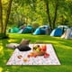 thumbnail image 3 of Xihbxyly Alfombra de Viaje para Exteriores, Tapete de Picnic Antiarena, Manta de Playa Impermeable, Tamaño Grande para Familias, Multiusos, Fácil de Limpiar, 150 X 100 Cm, Diseño Portátil., 3 of 5