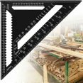 thumbnail image 1 of 7 Inch Triangle Ruler Aluminum Alloy Carpenter Square 90 Degree Rustproof High Precision Carpenter Triangle Square Durable for Engineer Carpenter Roof, 1 of 5