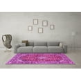 thumbnail image 3 of Ahgly Company Indoor Round Medallion Pink Traditional Area Rugs, 7' Round, 3 of 4