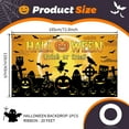 thumbnail image 2 of Baohd Removable Halloween Banner For Stool And Home Decorations Polyester Door Banner Background Backdrop No Loose Thread 1Set, 2 of 6