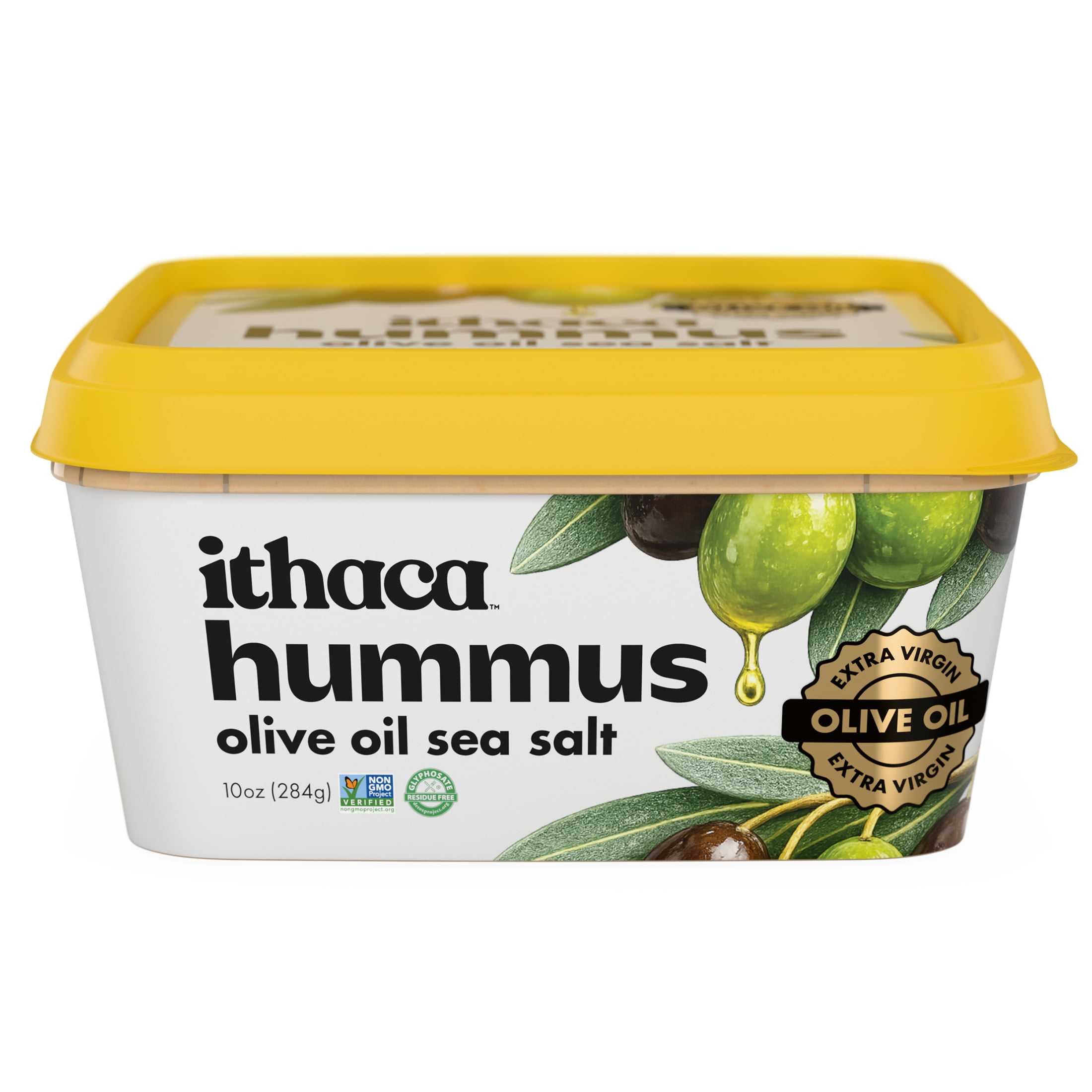 Ithaca X Graza Olive Oil and Sea Salt Hummus 10 oz - Walmart.com