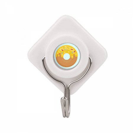 

Yellow Dessert Sweet Food Adhesive Wall Hooks Hanging Self Sticky