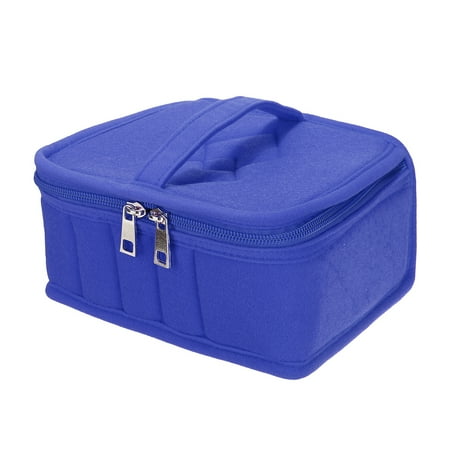 Little Black Travel Case - 1+20 Bottle Essential Oil Nail Carrying Case Bag Portable Handle Bag Cosmetic Storage Case for Travel and Home For 5 10 15ml Aromatherapy Cove Organizer 7.9*6.7*3.6inch