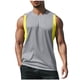 thumbnail image 2 of Camiseta sin mangas de cuello redondo para hombre, informal, para correr, hacer ejercicio, fitness, holgada, de poliéster, 2 of 7
