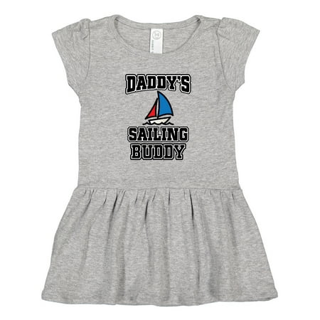 

Inktastic Daddy Sailing Buddy Sailboat Girls Toddler Dress