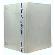 CheckOutStore 200 Slim Solid White Color Single DVD Cases 7MM