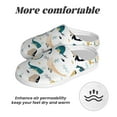 thumbnail image 6 of Wukai Cute Whale Print Women's Indoor Bedroom Slipper Slip On Shoes, Unisex House Shoes with Anti-Skid Sole for Men, Gift for Women Men-35/36, 6 of 7