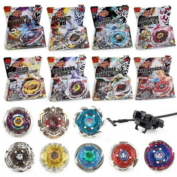 Sistema de giroscopio de batalla con lanzador Fusion 4D Fury Metal Spinning Top, juguete de rapidez maestra, regalo de Navidad
