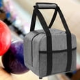 thumbnail image 1 of Bolsa de bolos Caso de soporte de bolos acolchado práctico bolso de almacenamiento de bolos singulares portátiles para viajar en entrenamiento, 1 of 8