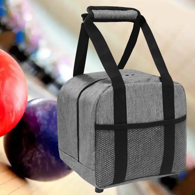 Bolsa de bolos Caso de soporte de bolos acolchado práctico bolso de almacenamiento de bolos singulares portátiles para viajar en entrenamiento