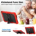 thumbnail image 5 of XYX for Lenovo Tab M11/K11 LTE 2024 Case 11 inch, 3in1 Heavy Duty Shockproof Tablet Cover with Stand, Shoulder Strap, Red, 5 of 7