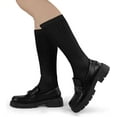 thumbnail image 6 of Crew Slouch Socks Women - Retro Scrunch Short Sock - Soft Solid Ankle Socks 3pairs, 6 of 6