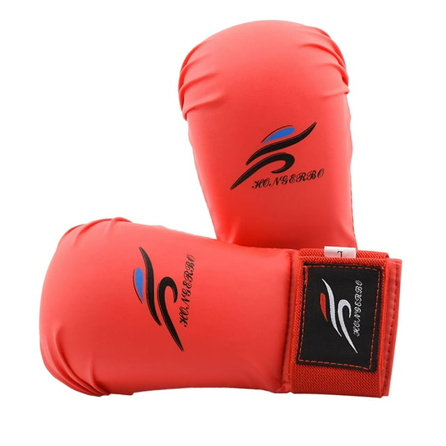 relayinert Gants de Frappe Rouges Gants de Sparring Entraînement de Taekwondo Boxe et Entraînement Physique Succès Boxe et Karaté. MMA Rouge TG