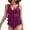 A_Wine, variant on MGDXOX Womens One Piece Swimsuit Tummy Control Slimming Bathing Suit Layered Ruffle Flowy Pleated Full Coverage Swimwear Red M
