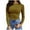 Yellow, variant on XFLWAM Women's Fall Casual Slim Fit Basic Tops Solid Color Long Sleeve Crew Neck Pullover Tight Tee Shirts Streetwear Black M