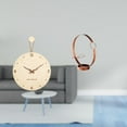 thumbnail image 2 of Reloj de pared,Reloj de pared decorativo para sala de estar,silencioso,Portabotellas de vino,Soporte para botellas de vino,soporte para botellas de vino,estante de hierro,Decoración de, 2 of 8