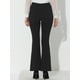 thumbnail image 4 of Allegra K Pantalones de mujer Pantalones acampanados largos para oficina de trabajo Negro L, 4 of 5