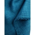 thumbnail image 4 of Minerva Linen Look Textured Polyester Suiting Fabric Petrol - per yard, 4 of 6