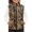 Autumn Oak Camo Pattern, variant on Kid Outerwear Vest for Daily Fall, with Pockets Zip Up Children's blanket warm vest Polyester Kids Vest Coat Pine Christmas Lights
