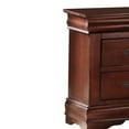 thumbnail image 3 of Benzara BM185918 23.54 x 15.43 x 21.26 in. Wooden Nightstand with Two Drawers, Cherry Brown, 3 of 3