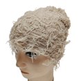 thumbnail image 1 of Knit Hat Dome Knit Hat Handmade Unisex Knit Cap for Winter Cycling Cosplay Ripped Short Hair Dome Beanie with Windproof, 1 of 5