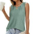 thumbnail image 4 of Womens Tank Tops Loose Fit Casual Sleeveless Tops Keyhole Neck Trendy Summer Tops Flowy Clothes Outfits 2025, 4 of 6