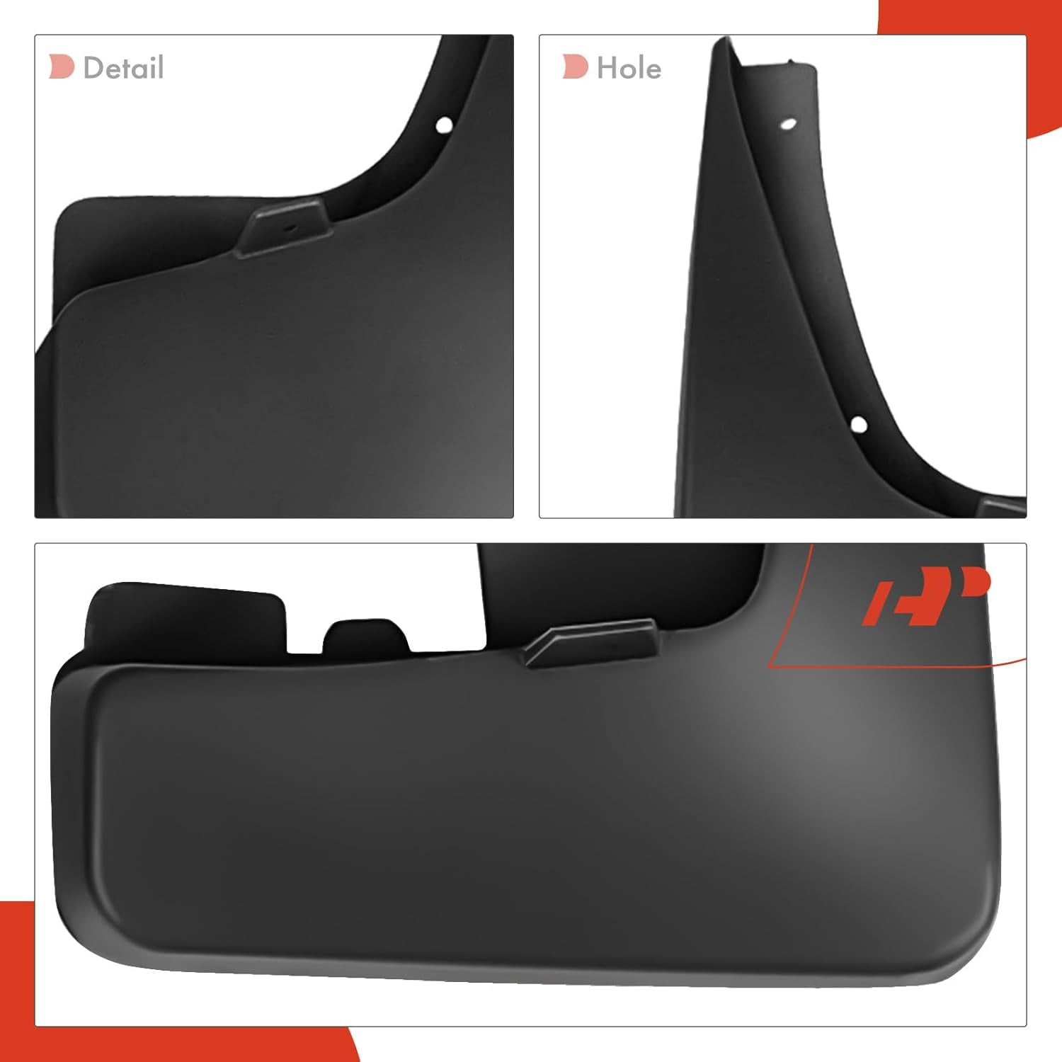 A-Premium Splash Guards Mud Flaps Mudflaps Replacement for Toyota Highlander 2012-2015 Front and Rear 4-PC Set
