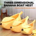 thumbnail image 2 of Cute Banana Cat Bed Cave Banana Bed For Cat Dog Warm Comfortable Nest Tent House, 2 of 4