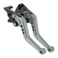 thumbnail image 1 of Palancas de freno y embrague cortas únicas para Kawasaki Ninja 300/Z300 2013-2017, palanca de freno ajustable de aleación de aluminio tono titanio 1 par, 1 of 7