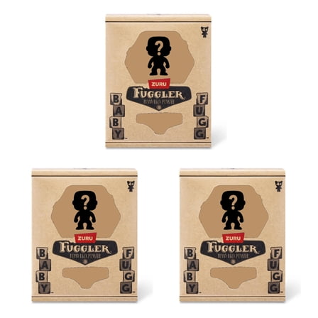 Set of 3 Zuru Fuggler Baby Fugg 3.5 Inch Plush Toy Mystery Random Assortment