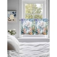 thumbnail image 3 of Octopus Coastal 2 Panel Kitchen Curtains for Small Windows, Summer Nautical Starfish Coral Ocean Bathroom Tier Curtain, Short Window Treatment for Bedroom/Living Room 55"x24", 3 of 6