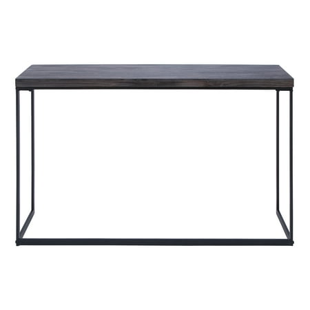 - Decmode 33 X 52 Inch Pine Wood and Iron Rectangular Console Table, Brown