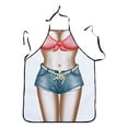thumbnail image 2 of 1pc Adult Household KitchenApron Fun Printing Household Cleaning Apron Er Otic Role Play, 2 of 5