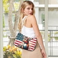 thumbnail image 6 of Deer on American FlagWomen Small Shoulder Bag Crossbody Tote Hobo Bags Purse Clutch Handbags with Chain Strap for Women, 6 of 7