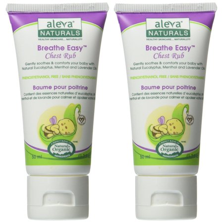 Aleva Naturals Breathe Easy Chest Rub, 1.7 fl oz - 2pk