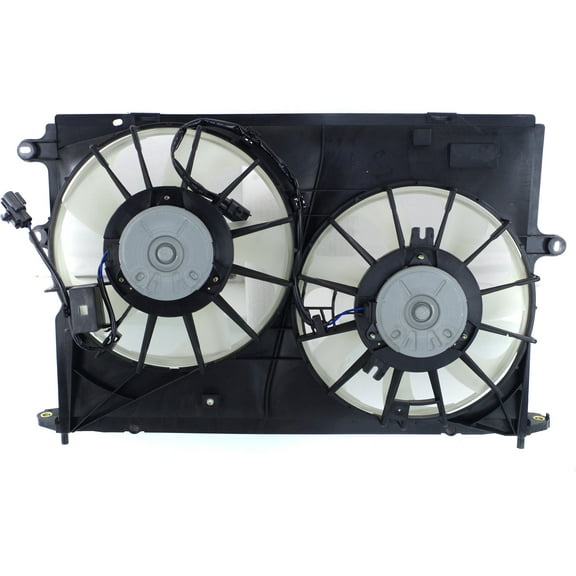 Cooling Fan Assembly Compatible with TOYOTA COROLLA 2009-2013 2.4L Engine Dual Type