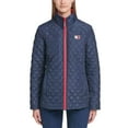 thumbnail image 5 of Tommy Hilfiger Womens Winter Cold Weather Basic Coat - Crimson/Navy Small, 5 of 7