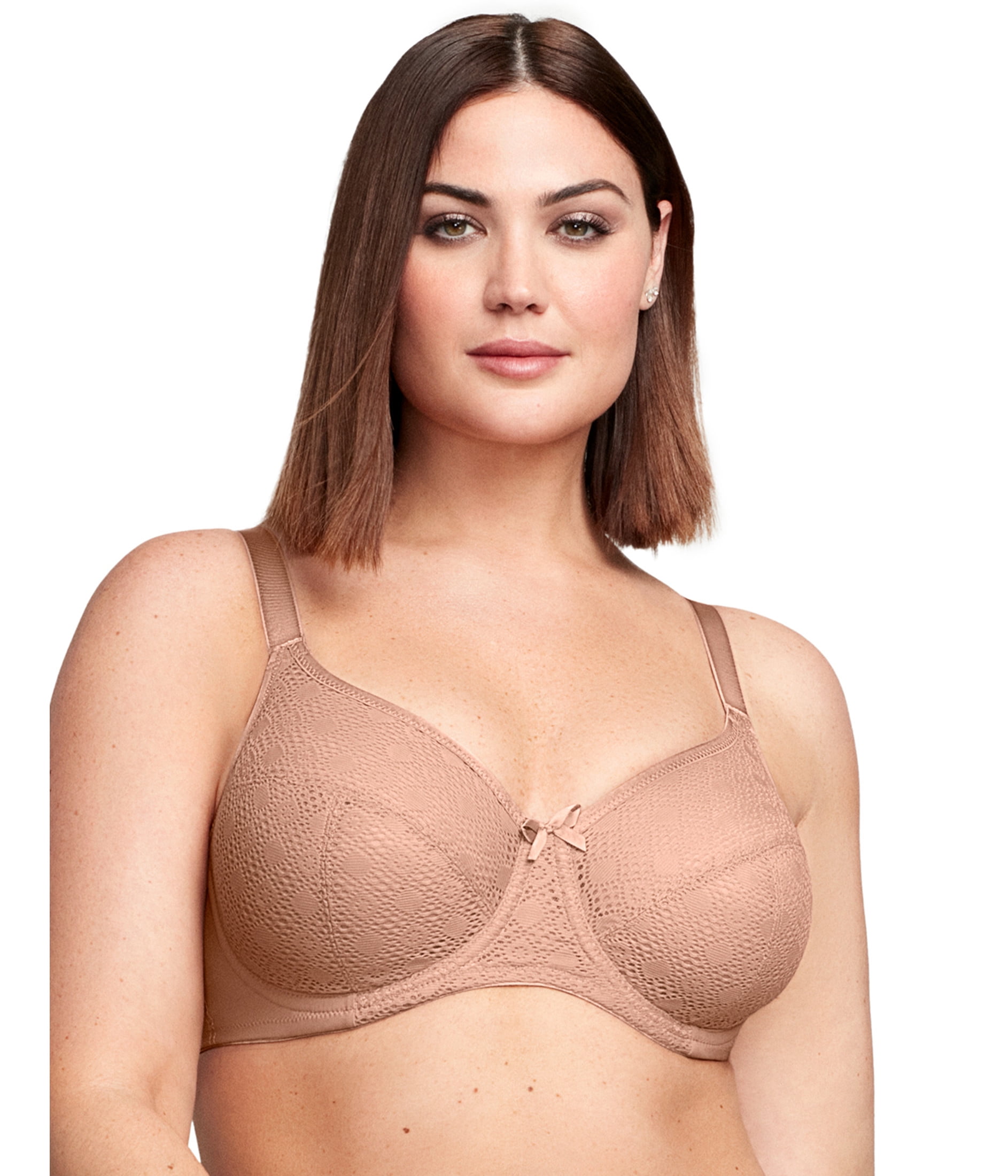 Glamorise Lace Comfort WonderWire Underwire Bra 9855 (Women's & Women's Plus)